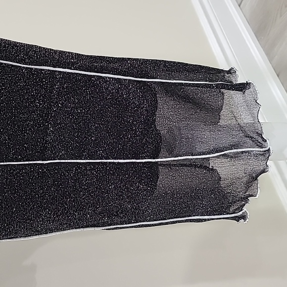 LunaChix Sparkly Black Open Stitch Dress - Picture 7 of 10